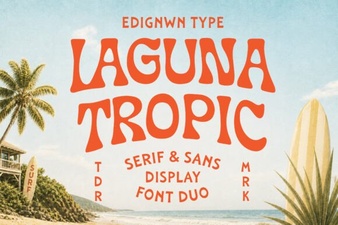 Laguna Tropic Font for Creative Design Projects