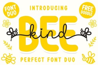Bee Kind Duo Font for Creative Typography Projects