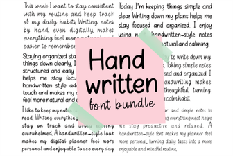 Handwritten Fonts for Creative Projects & Designs