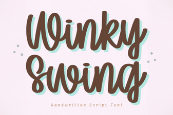 Creative Projects with Winky Swing Font Design