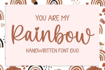 Rainbow Font Design Ideas & Inspiration
