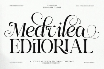 Medvilea Font: Editorial Elegance for Modern Design